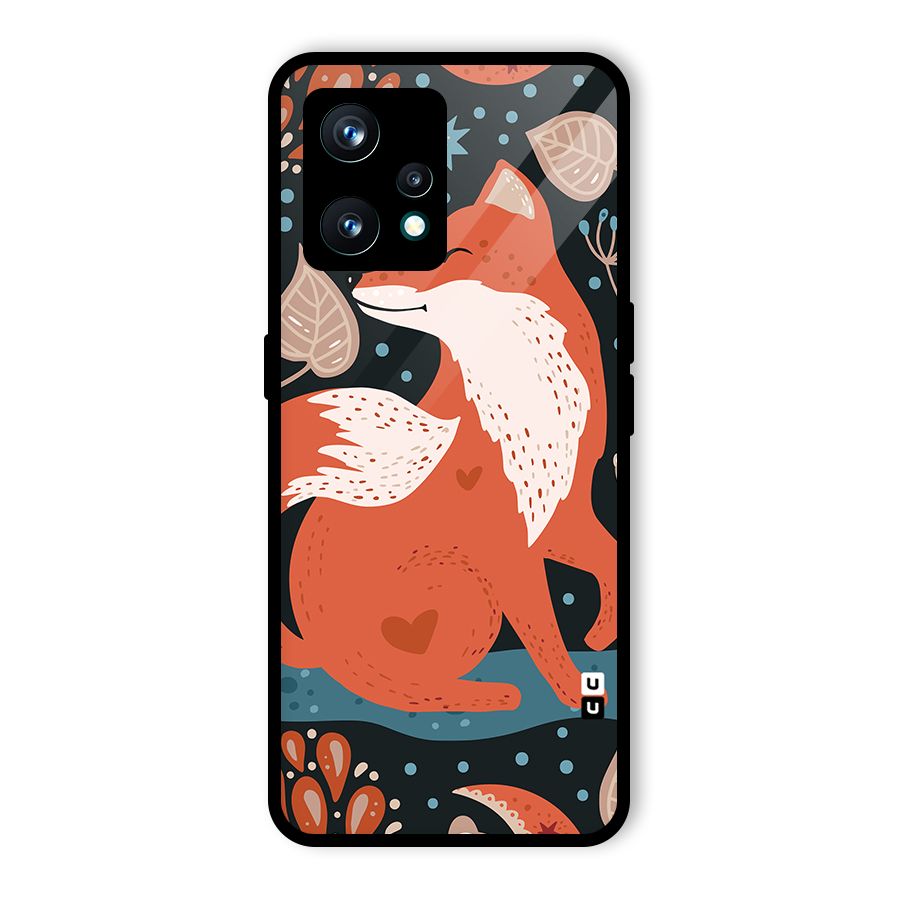Nordic Arts Fox Glass Back Case for Realme 9 Pro Plus 5G