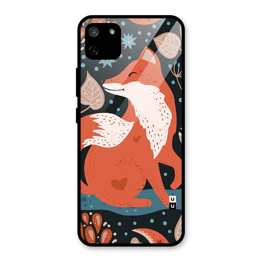 Nordic Arts Fox Glass Back Case for Realme C11