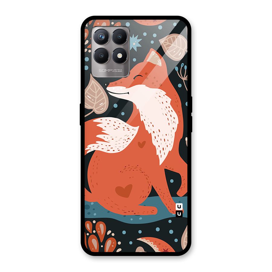 Nordic Arts Fox Glass Back Case for Realme Narzo 50