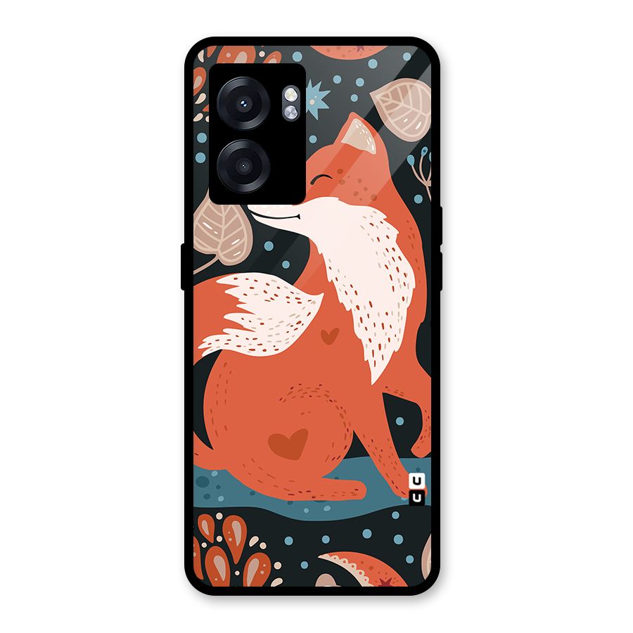 Nordic Arts Fox Glass Back Case for Realme Narzo 50 5G