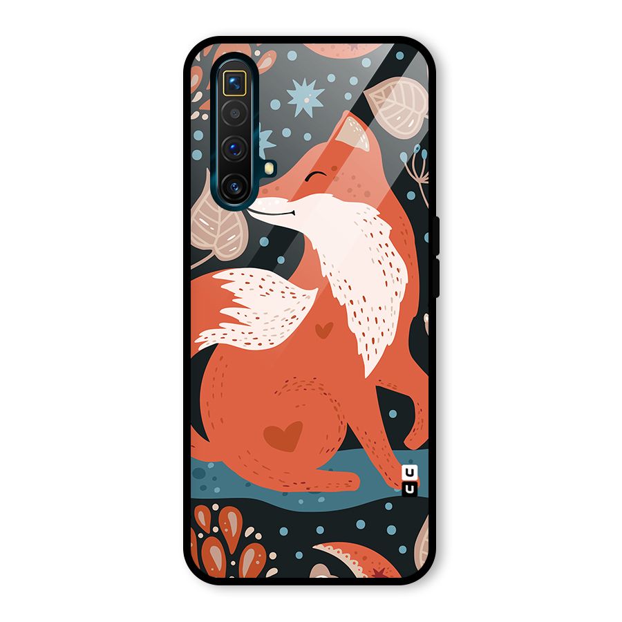 Nordic Arts Fox Glass Back Case for Realme X3