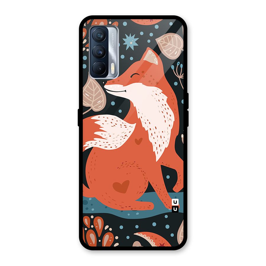 Nordic Arts Fox Glass Back Case for Realme X7