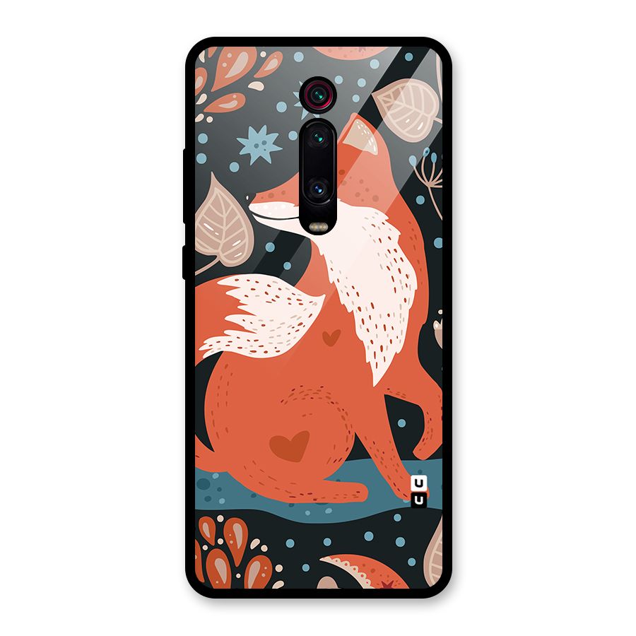 Nordic Arts Fox Glass Back Case for Redmi K20