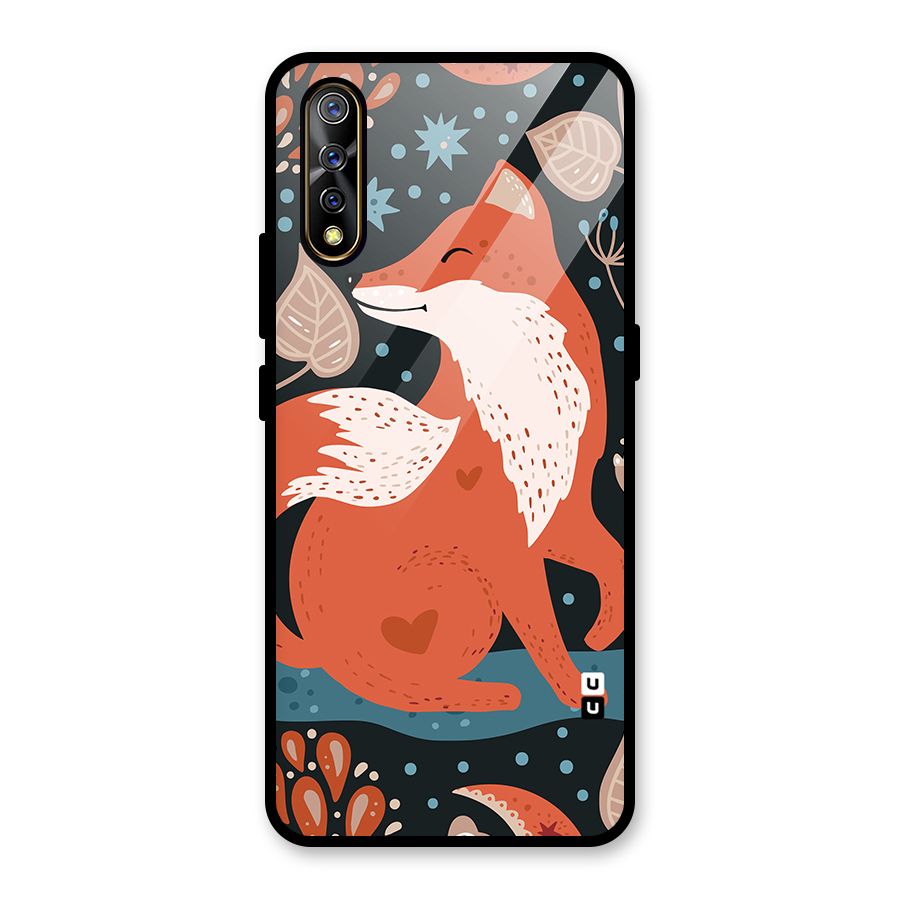Nordic Arts Fox Glass Back Case for Vivo S1