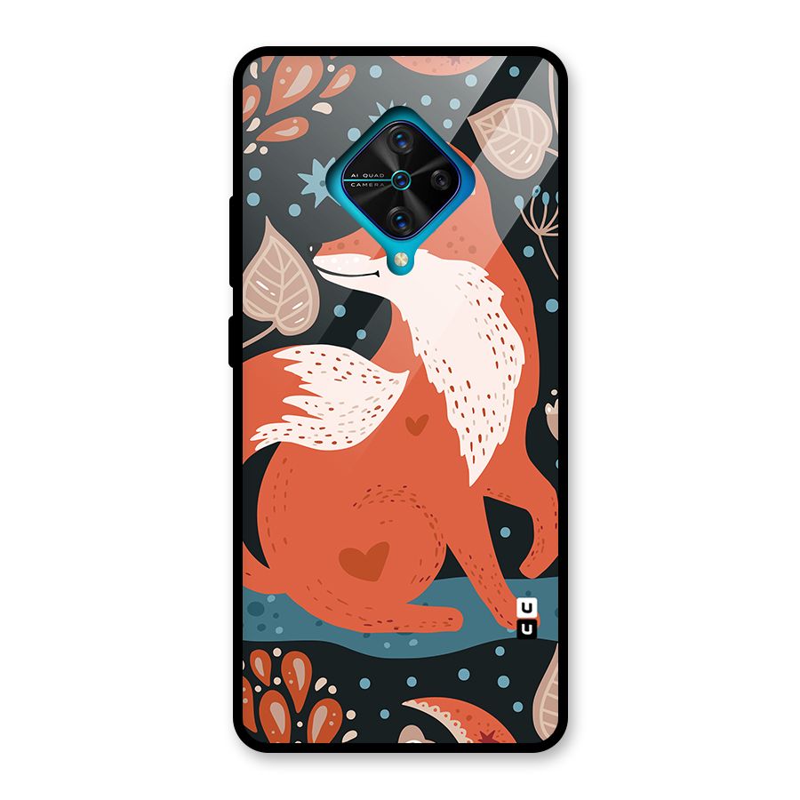 Nordic Arts Fox Glass Back Case for Vivo S1 Pro