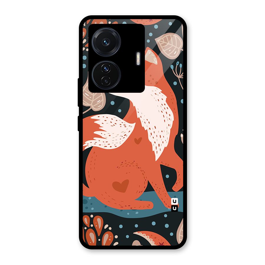 Nordic Arts Fox Glass Back Case for Vivo T1 Pro