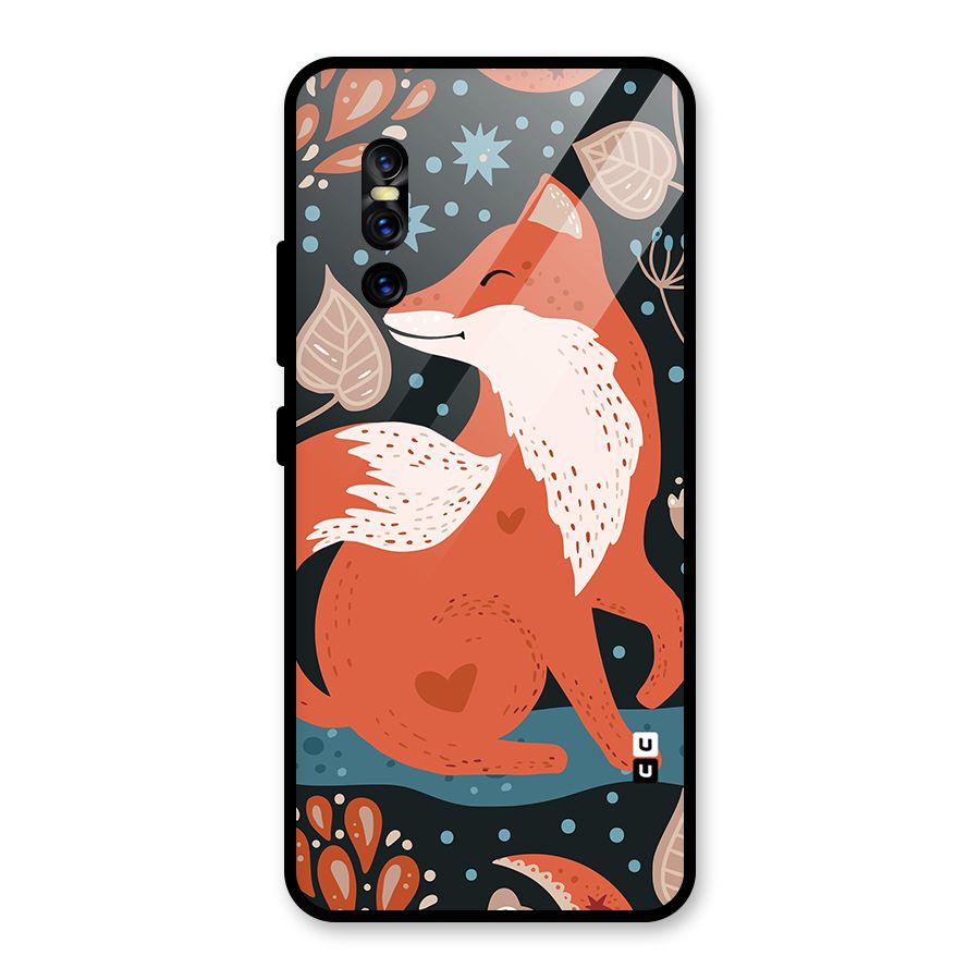 Nordic Arts Fox Glass Back Case for Vivo V15 Pro