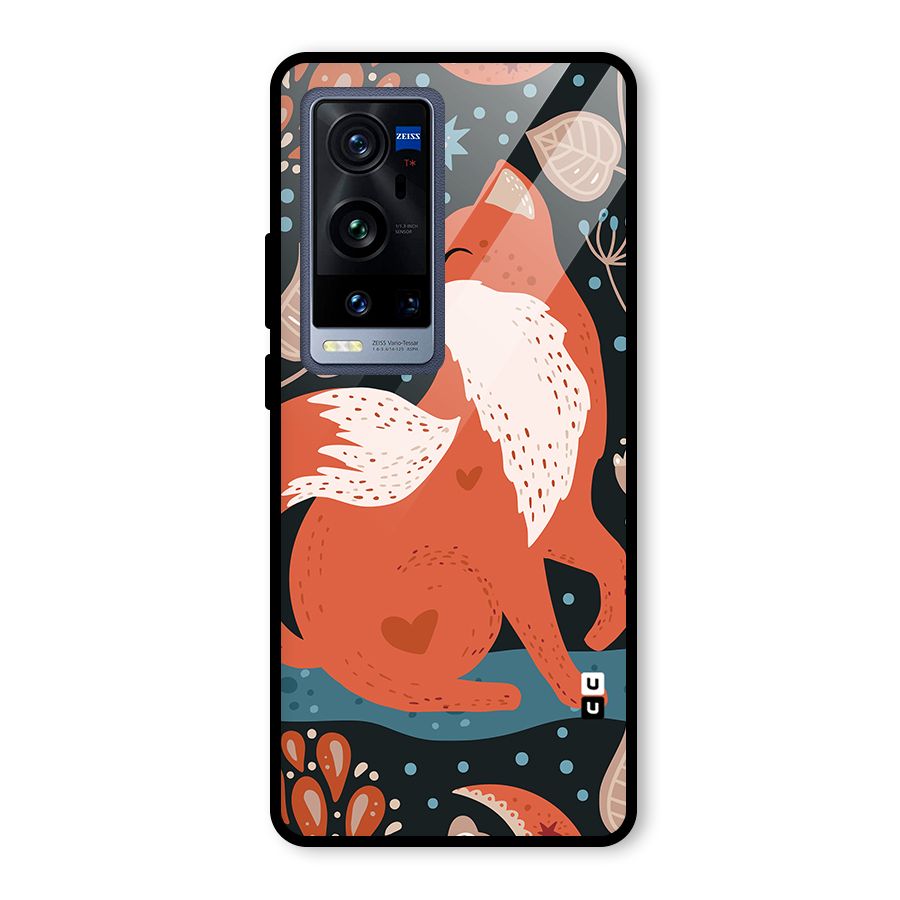 Nordic Arts Fox Glass Back Case for Vivo X60 Pro Plus