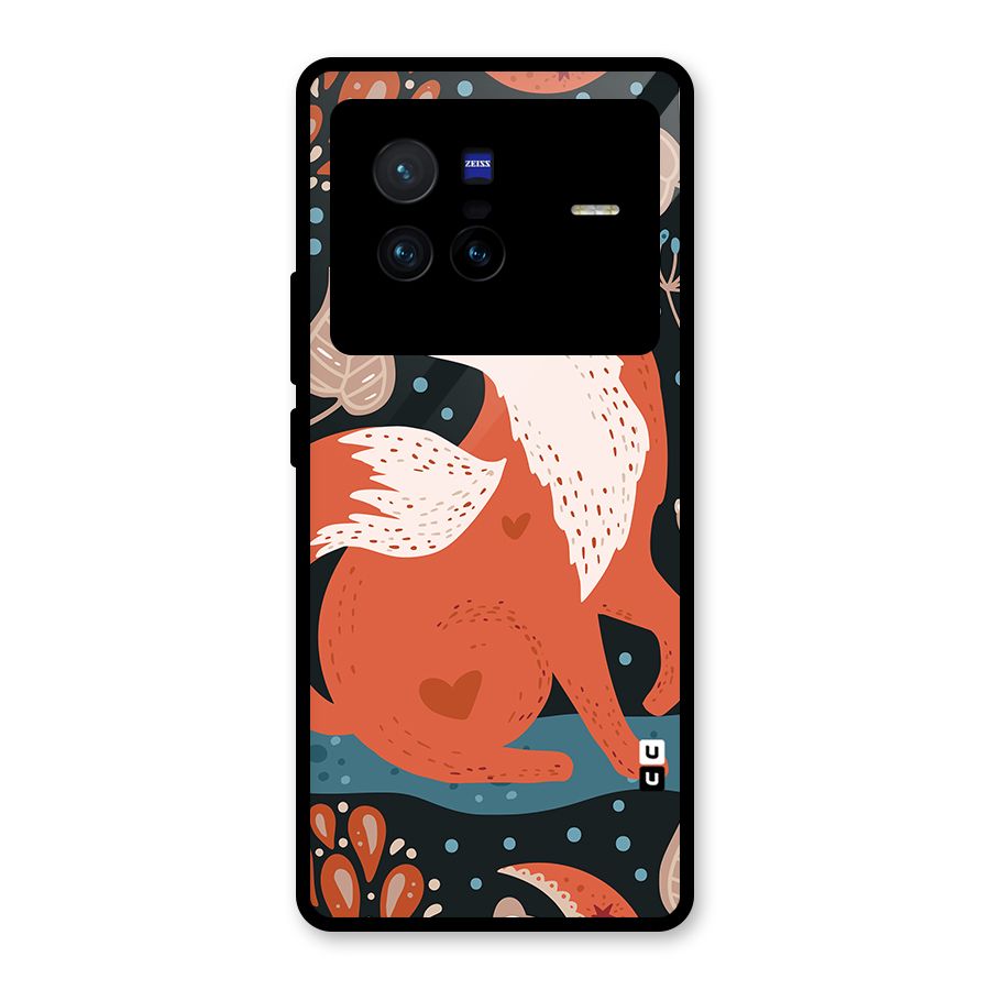 Nordic Arts Fox Glass Back Case for Vivo X80