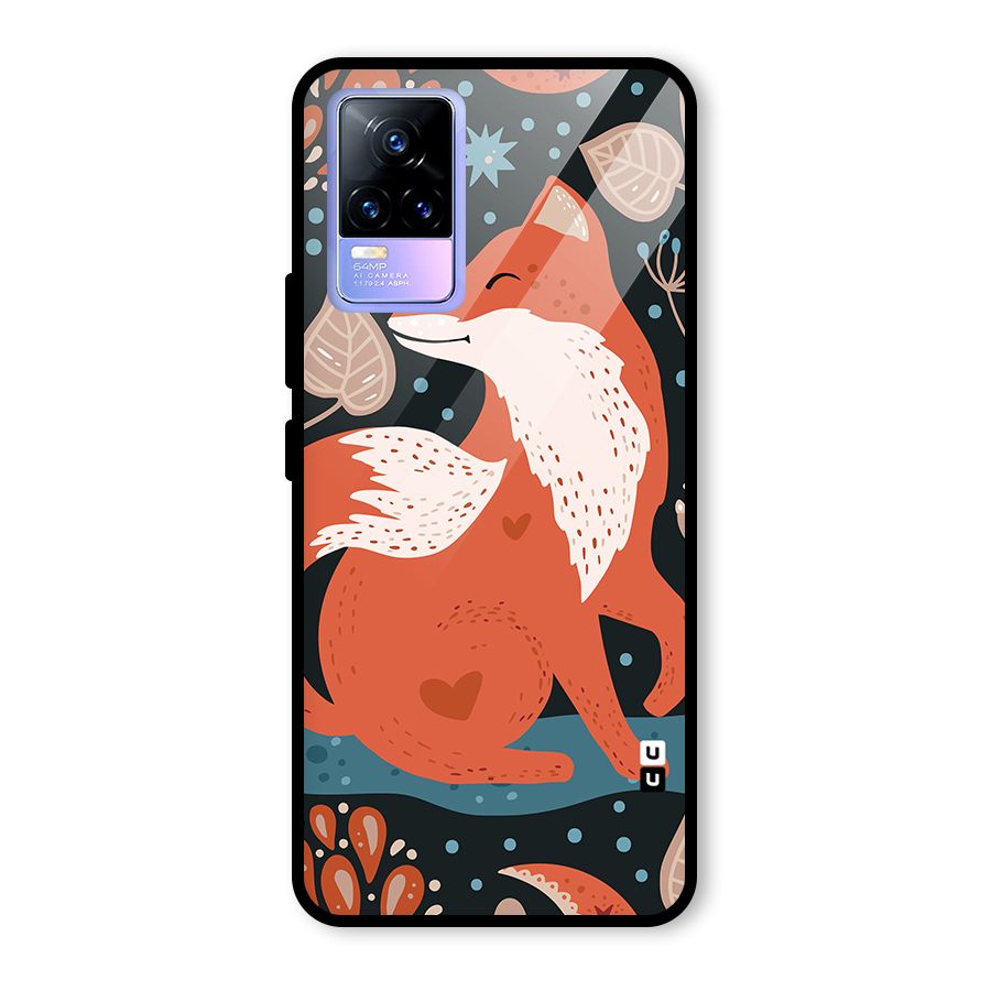 Nordic Arts Fox Glass Back Case for Vivo Y73