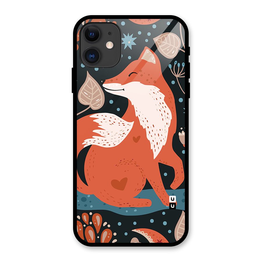 Nordic Arts Fox Glass Back Case for iPhone 11