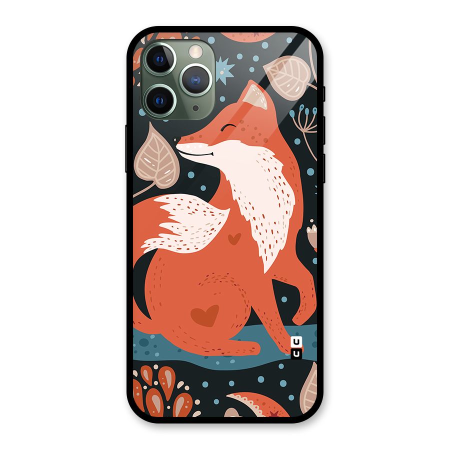 Nordic Arts Fox Glass Back Case for iPhone 11 Pro