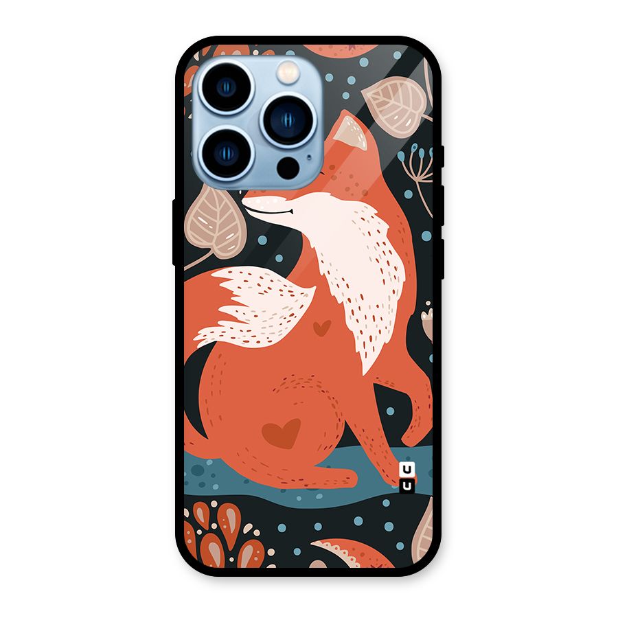 Nordic Arts Fox Glass Back Case for iPhone 13 Pro