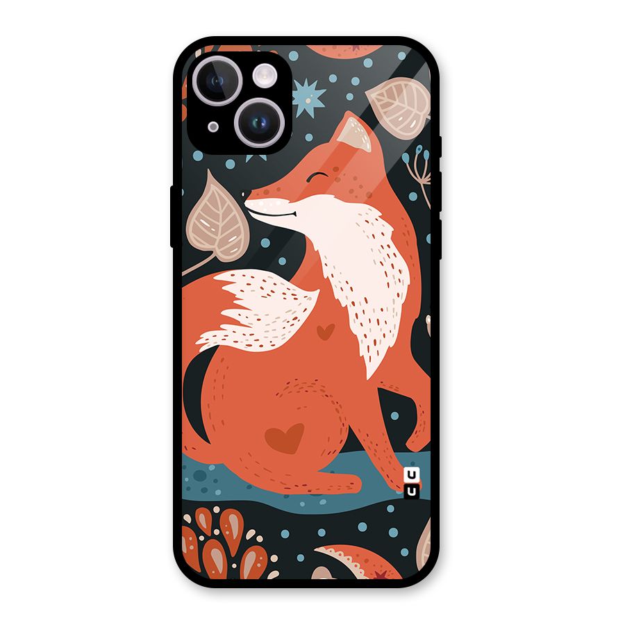 Nordic Arts Fox Glass Back Case for iPhone 14 Plus