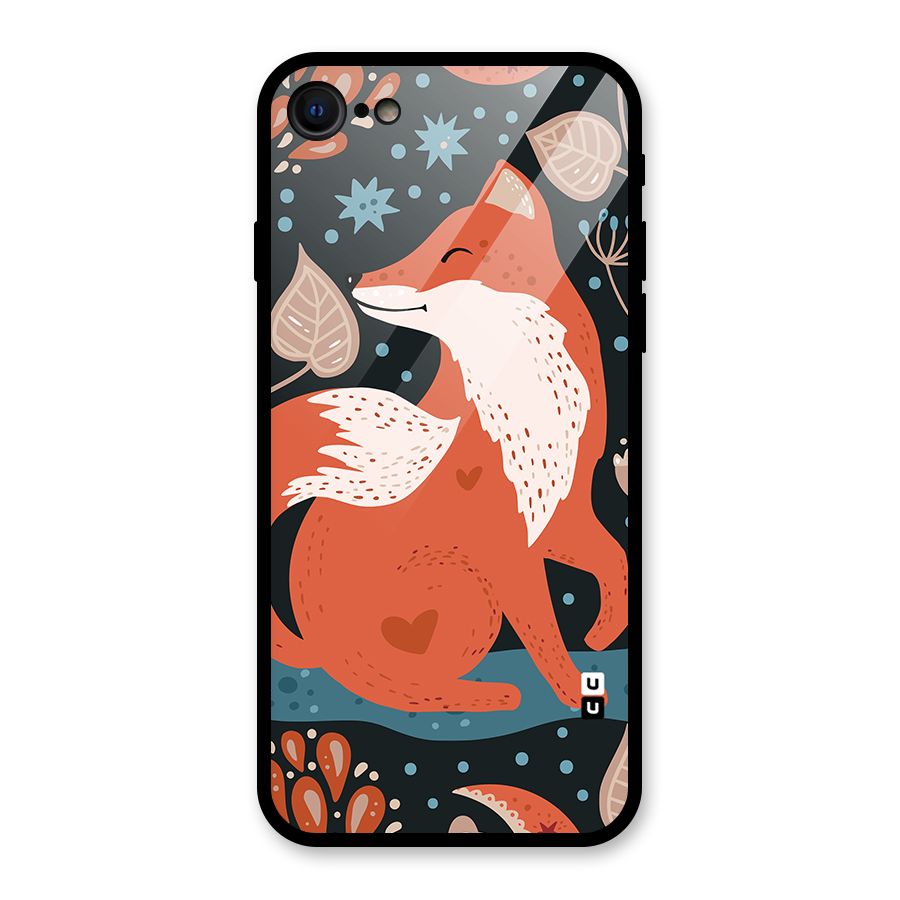 Nordic Arts Fox Glass Back Case for iPhone 7