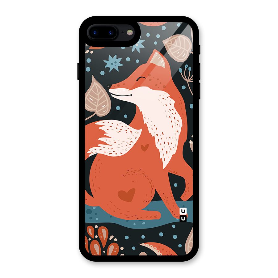 Nordic Arts Fox Glass Back Case for iPhone 7 Plus
