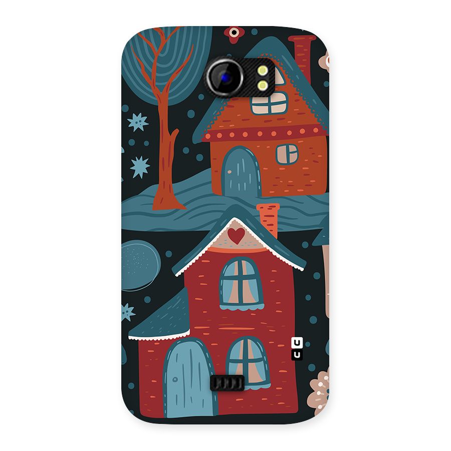 Nordic Arts Houses Back Case for Canvas 2 A110