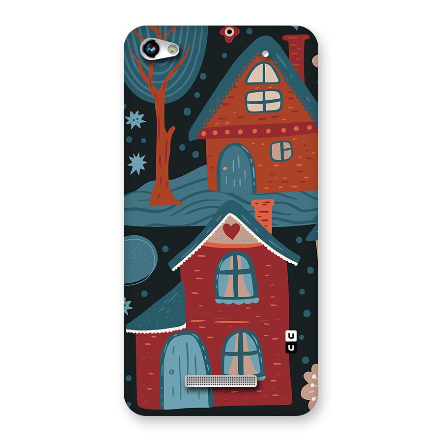 Nordic Arts Houses Back Case for Canvas Hue 2 A316