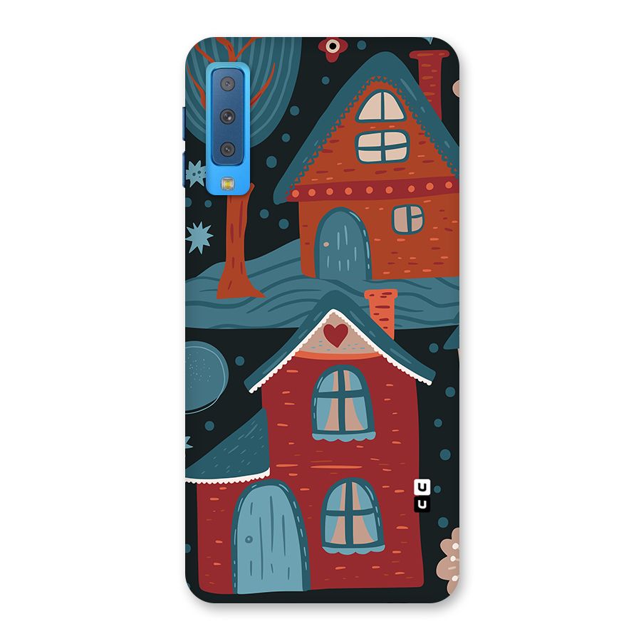 Nordic Arts Houses Back Case for Galaxy A7 (2018)