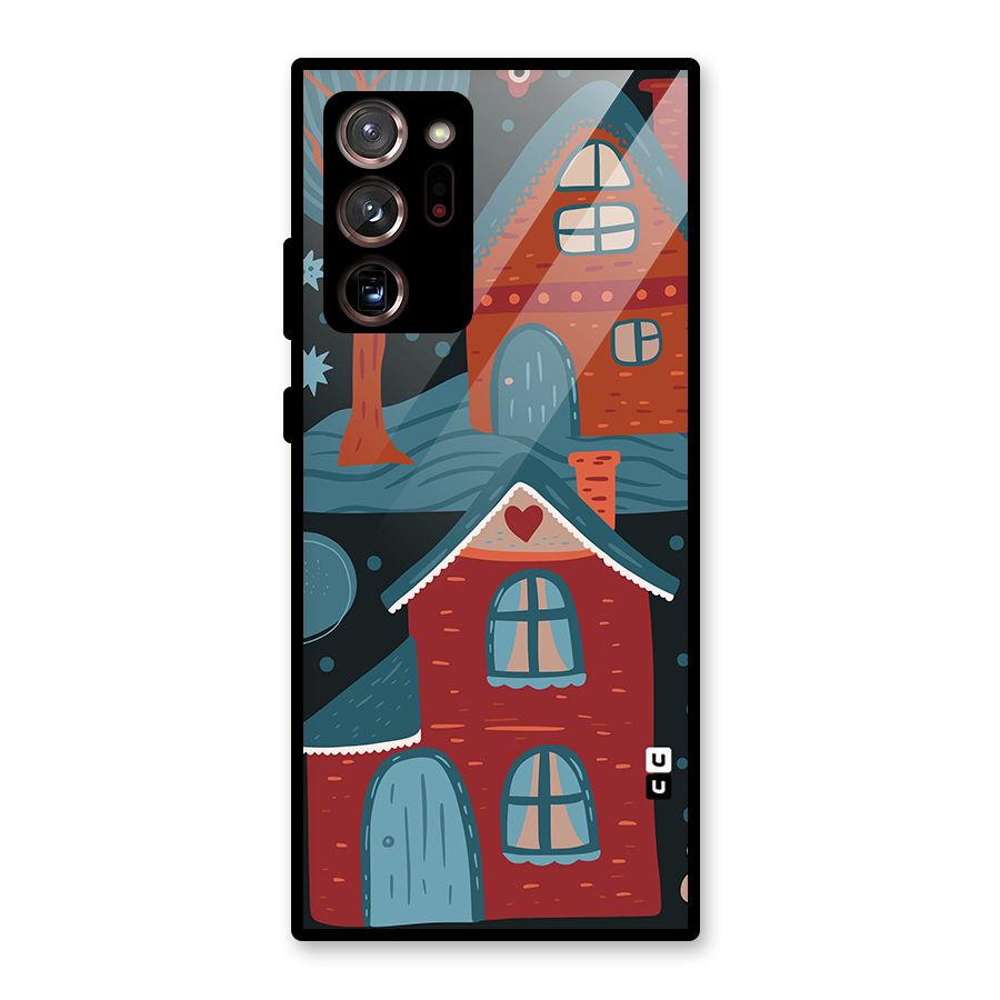 Nordic Arts Houses Glass Back Case for Galaxy Note 20 Ultra 5G
