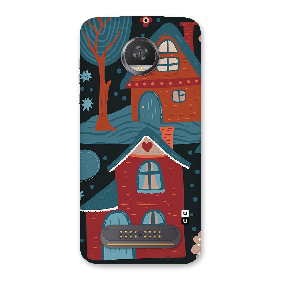 Nordic Arts Houses Back Case for Moto Z2 Play