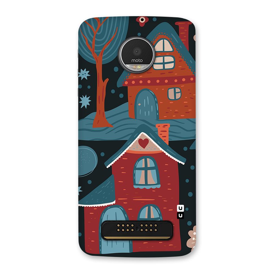 Nordic Arts Houses Back Case for Moto Z Play