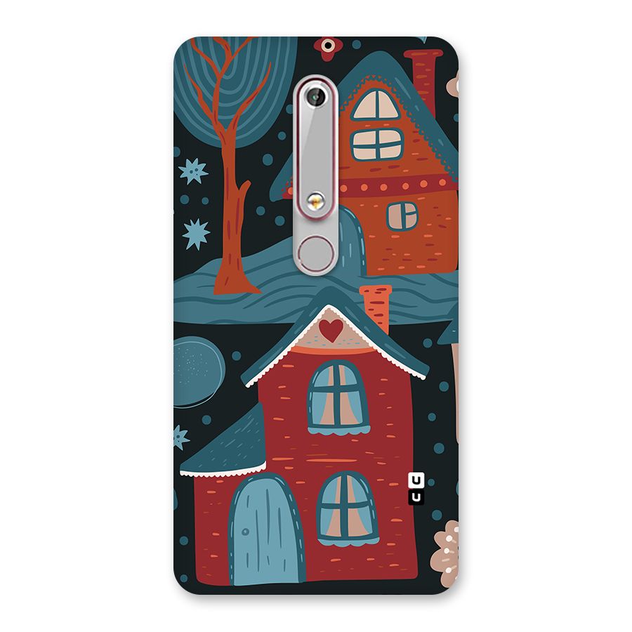 Nordic Arts Houses Back Case for Nokia 6.1