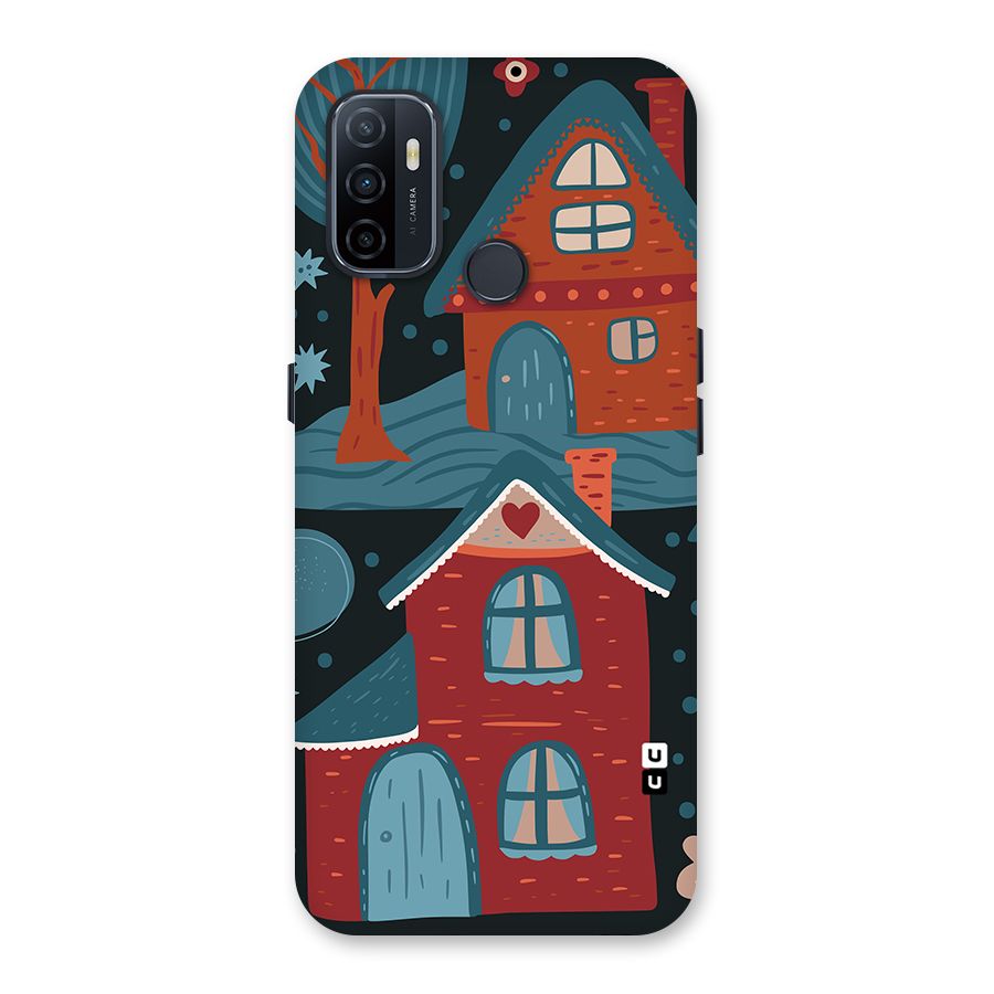 Nordic Arts Houses Back Case for Oppo A32