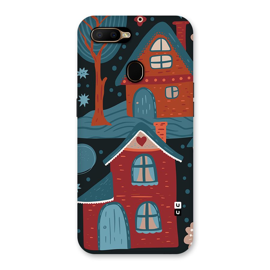 Nordic Arts Houses Back Case for Oppo A5s
