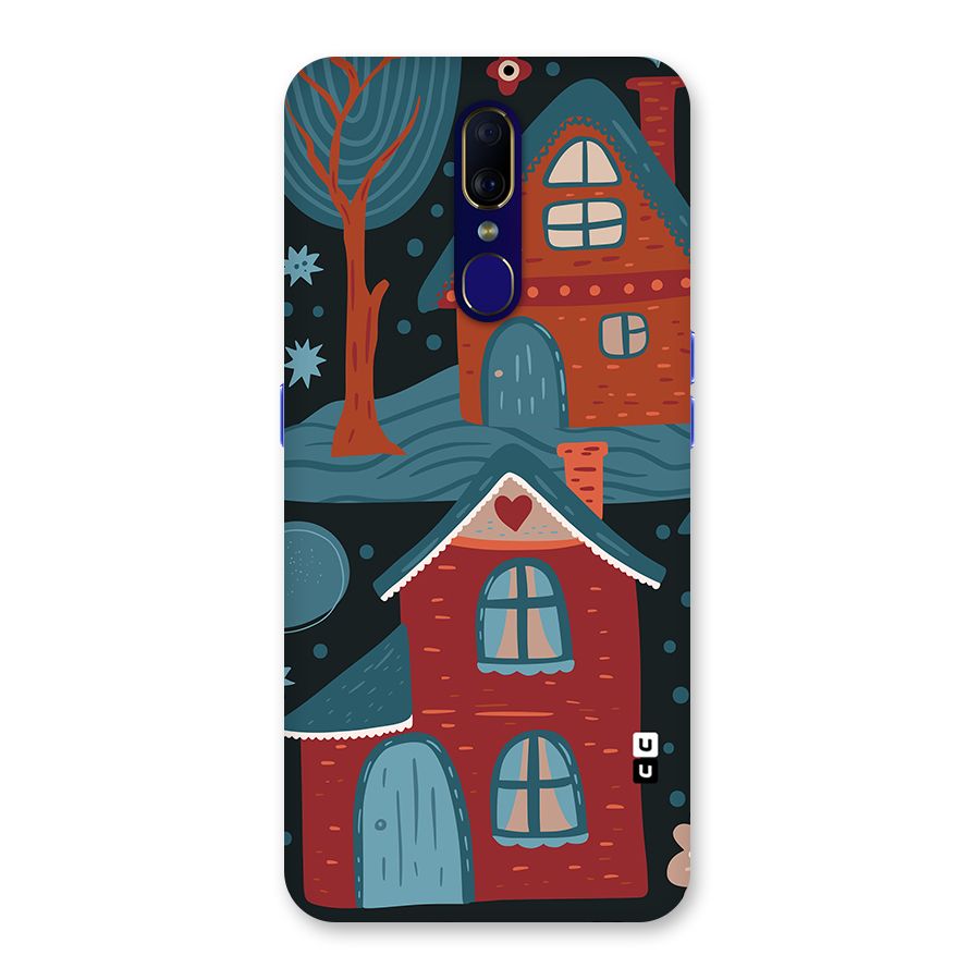 Nordic Arts Houses Back Case for Oppo A9