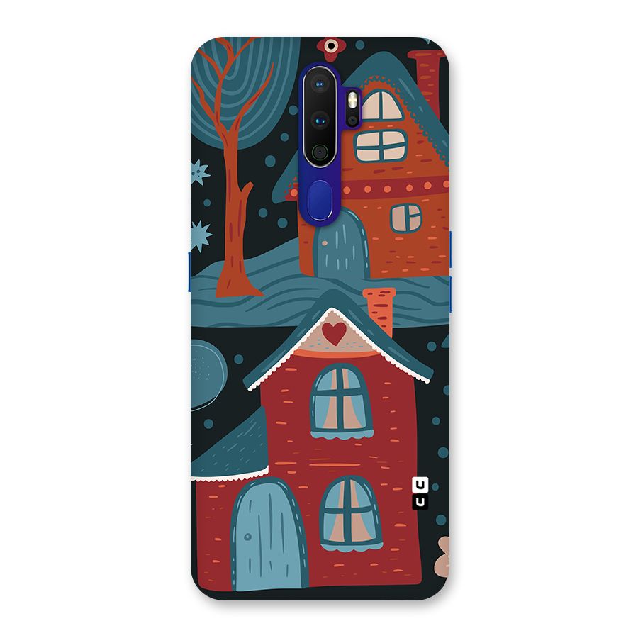 Nordic Arts Houses Back Case for Oppo A9 (2020)