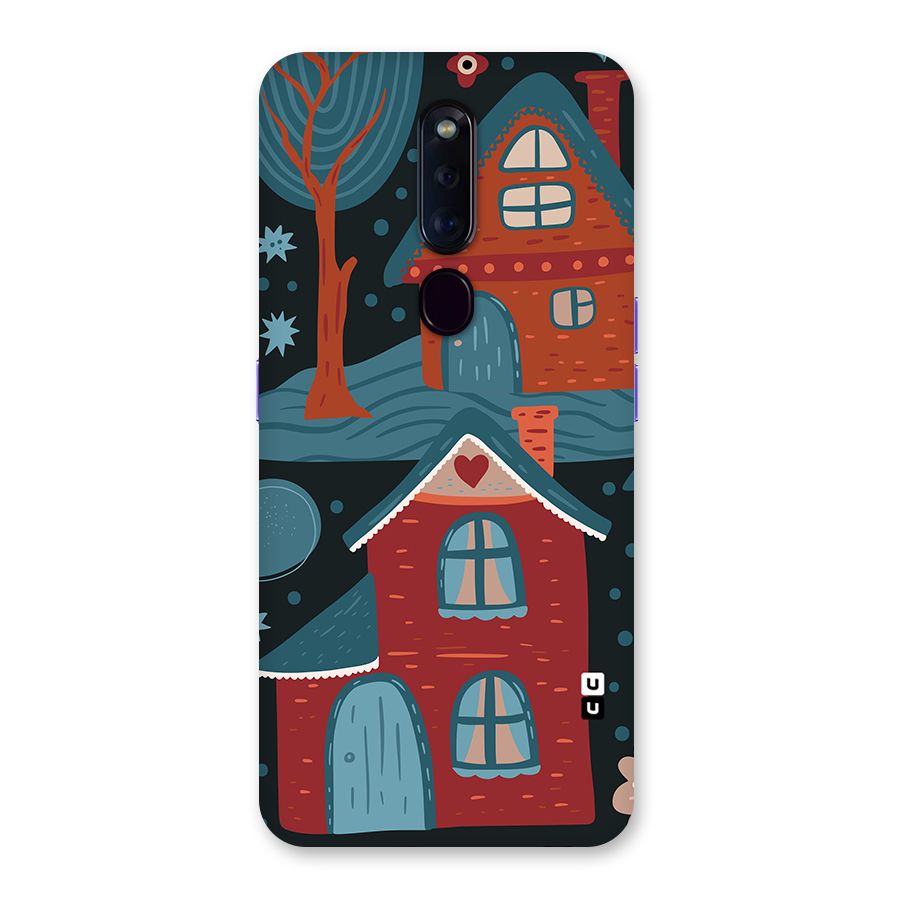 Nordic Arts Houses Back Case for Oppo F11 Pro