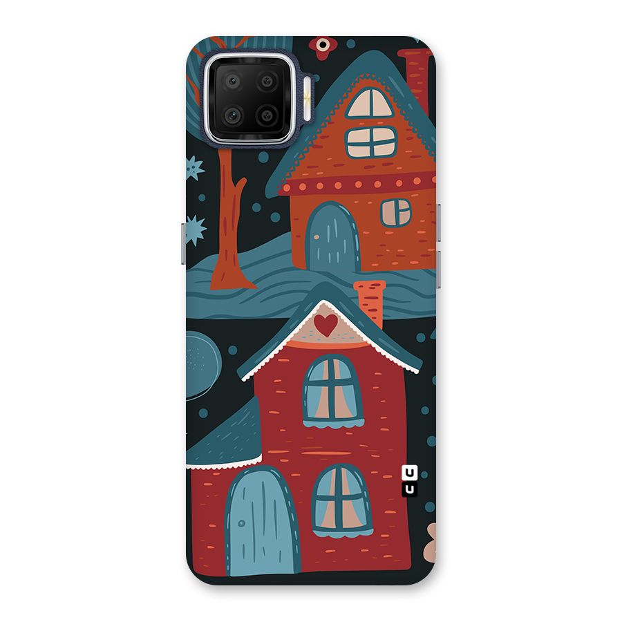 Nordic Arts Houses Back Case for Oppo F17
