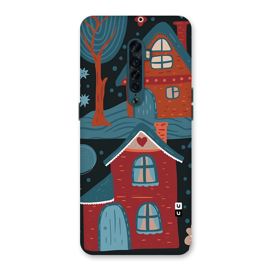 Nordic Arts Houses Back Case for Oppo Reno2
