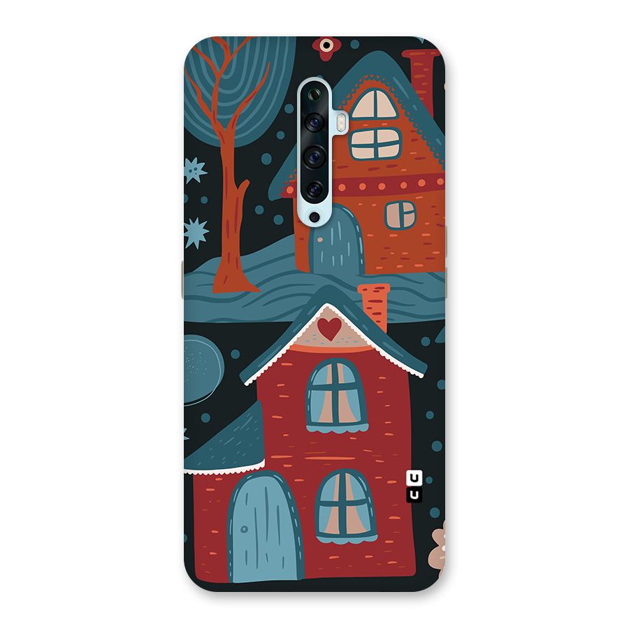 Nordic Arts Houses Back Case for Oppo Reno2 Z