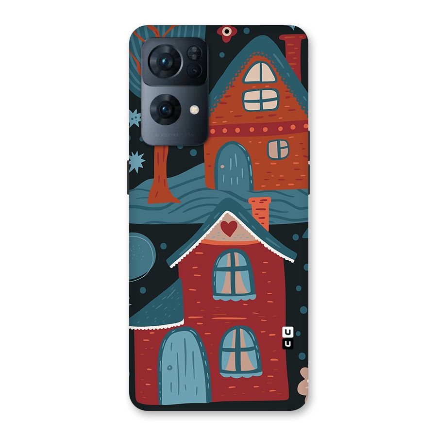 Nordic Arts Houses Back Case for Oppo Reno7 Pro 5G