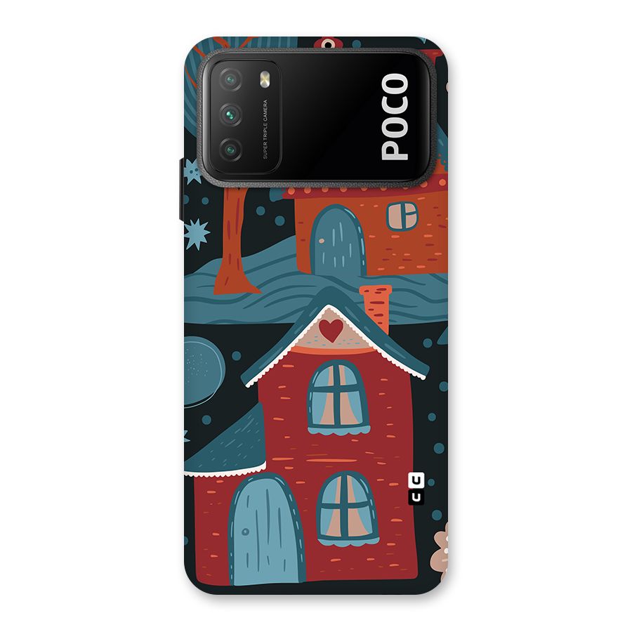 Nordic Arts Houses Back Case for Poco M3