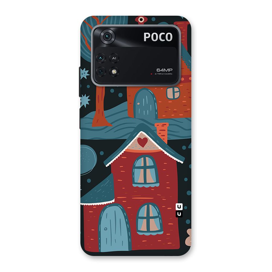 Nordic Arts Houses Back Case for Poco M4 Pro 4G