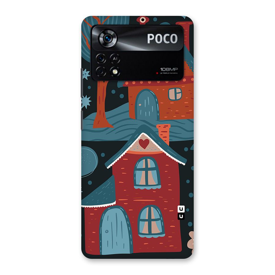Nordic Arts Houses Back Case for Poco X4 Pro 5G