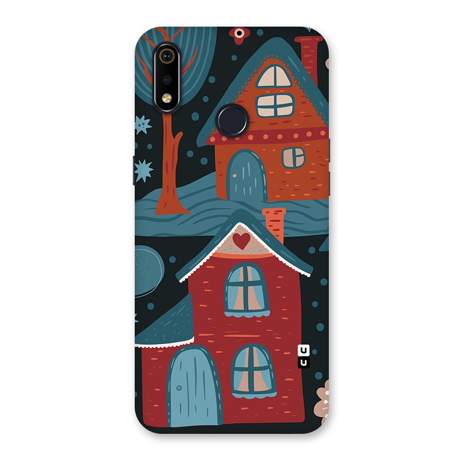 Nordic Arts Houses Back Case for Realme 3i