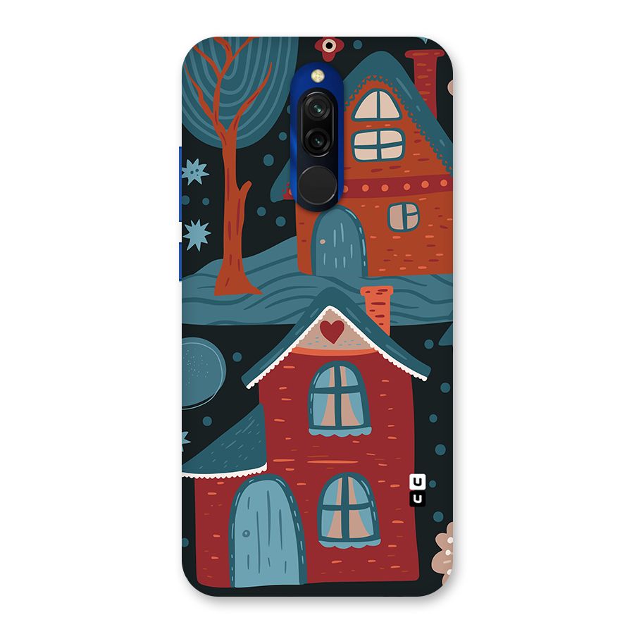 Nordic Arts Houses Back Case for Redmi 8