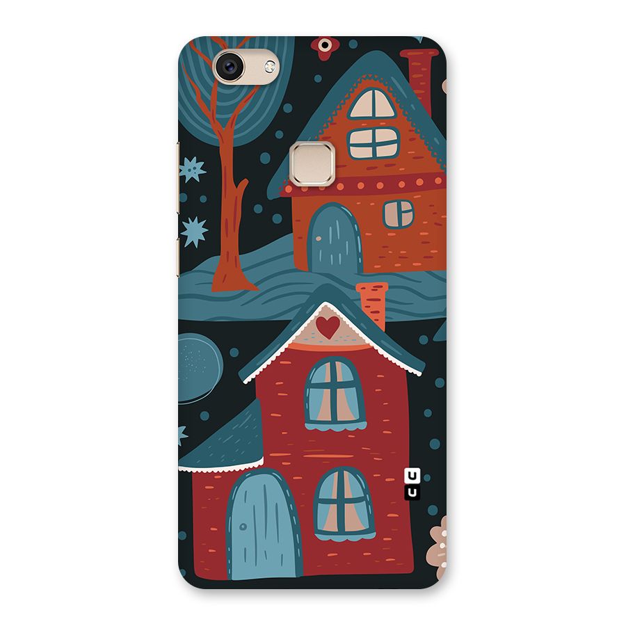Nordic Arts Houses Back Case for Vivo V7