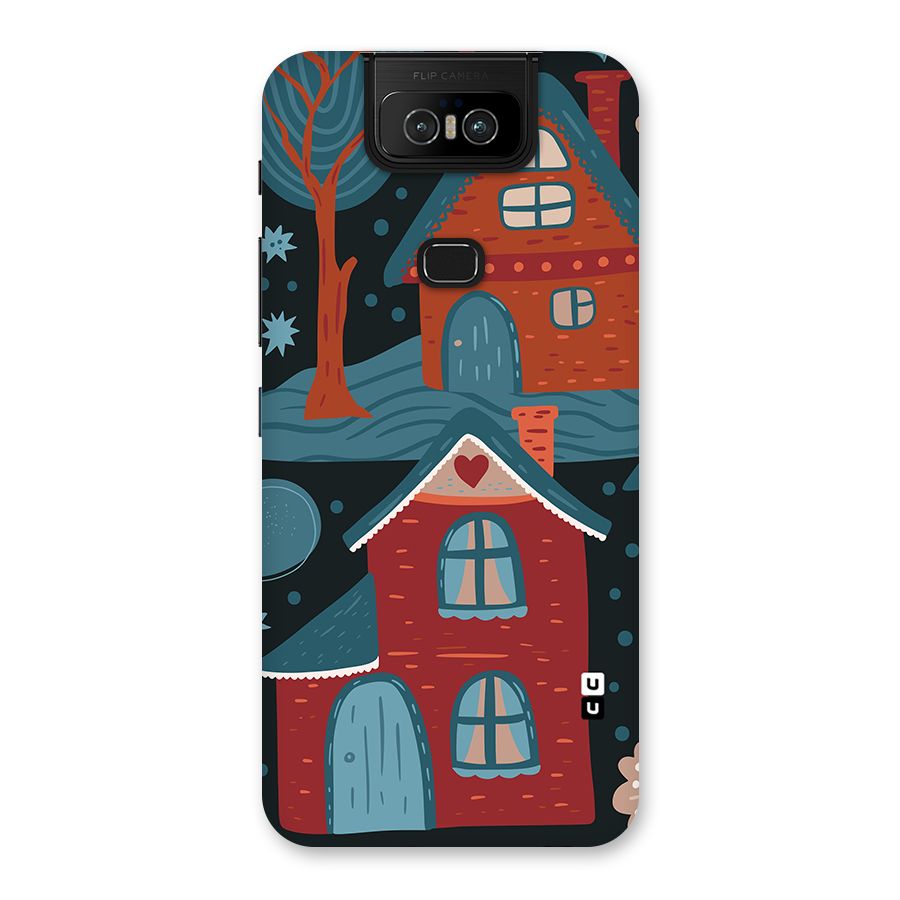 Nordic Arts Houses Back Case for Zenfone 6z