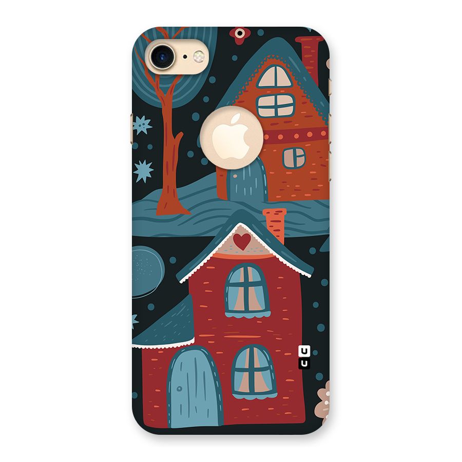 Nordic Arts Houses Back Case for iPhone 8 Logo Cut