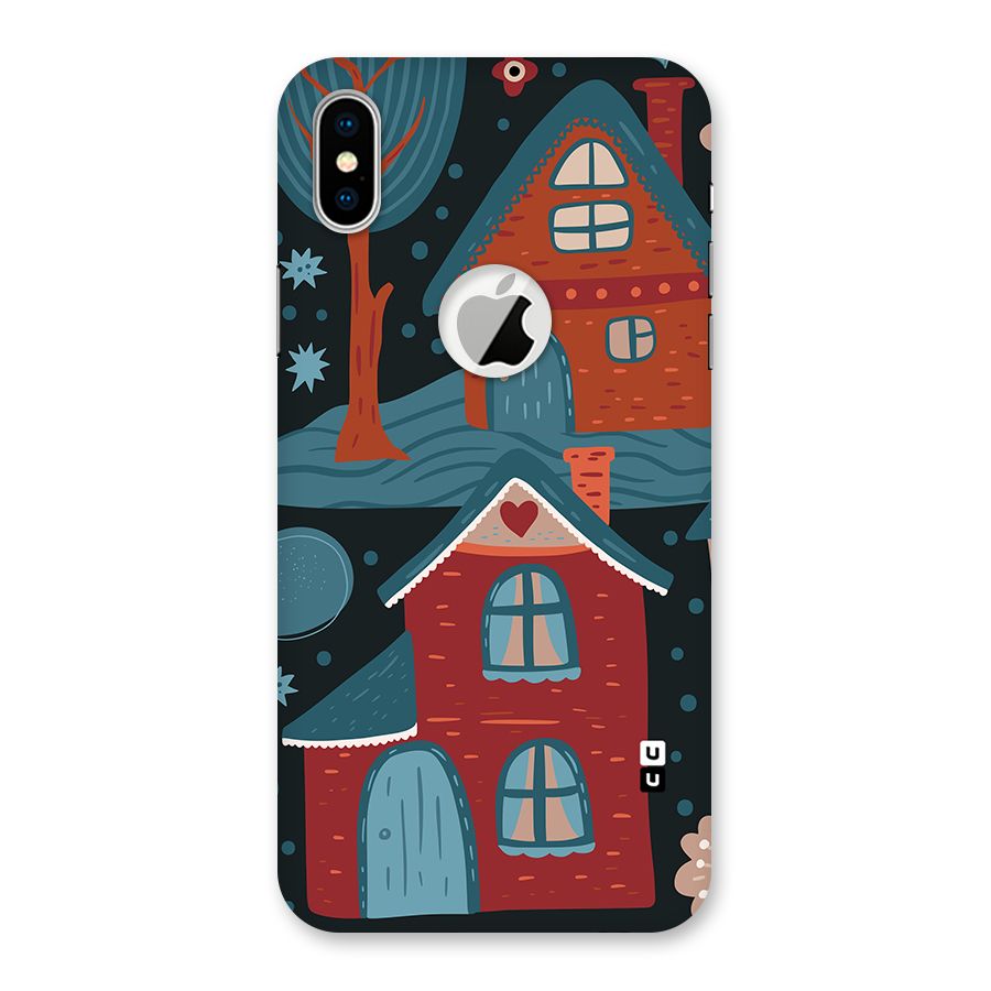 Nordic Arts Houses Back Case for iPhone X Logo Cut