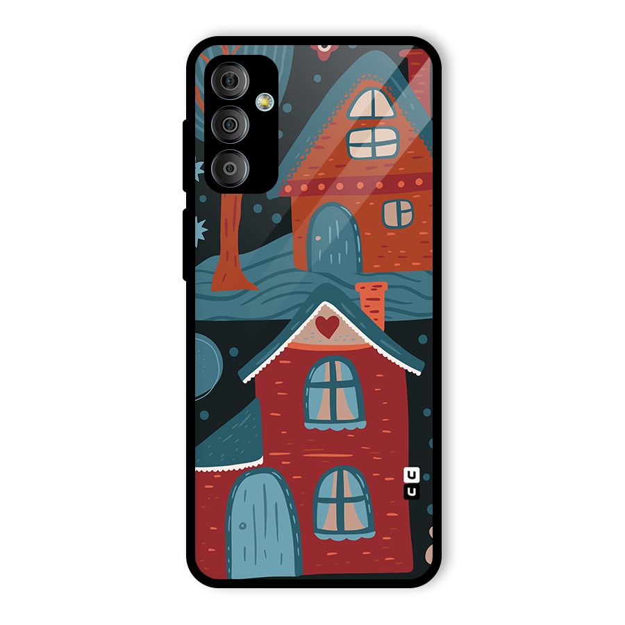 Nordic Arts Houses Glass Back Case for Galaxy F23