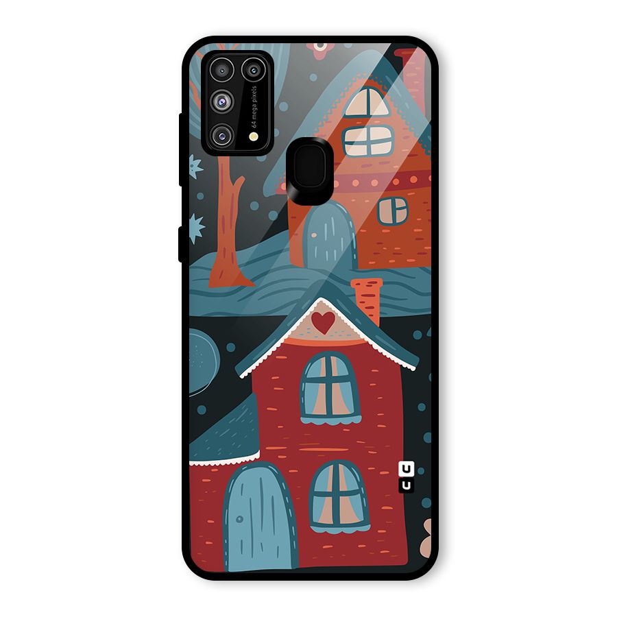 Nordic Arts Houses Glass Back Case for Galaxy F41