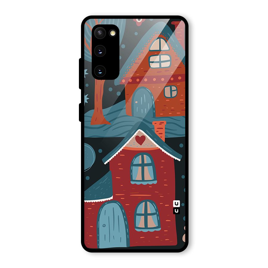 Nordic Arts Houses Glass Back Case for Galaxy S20 FE