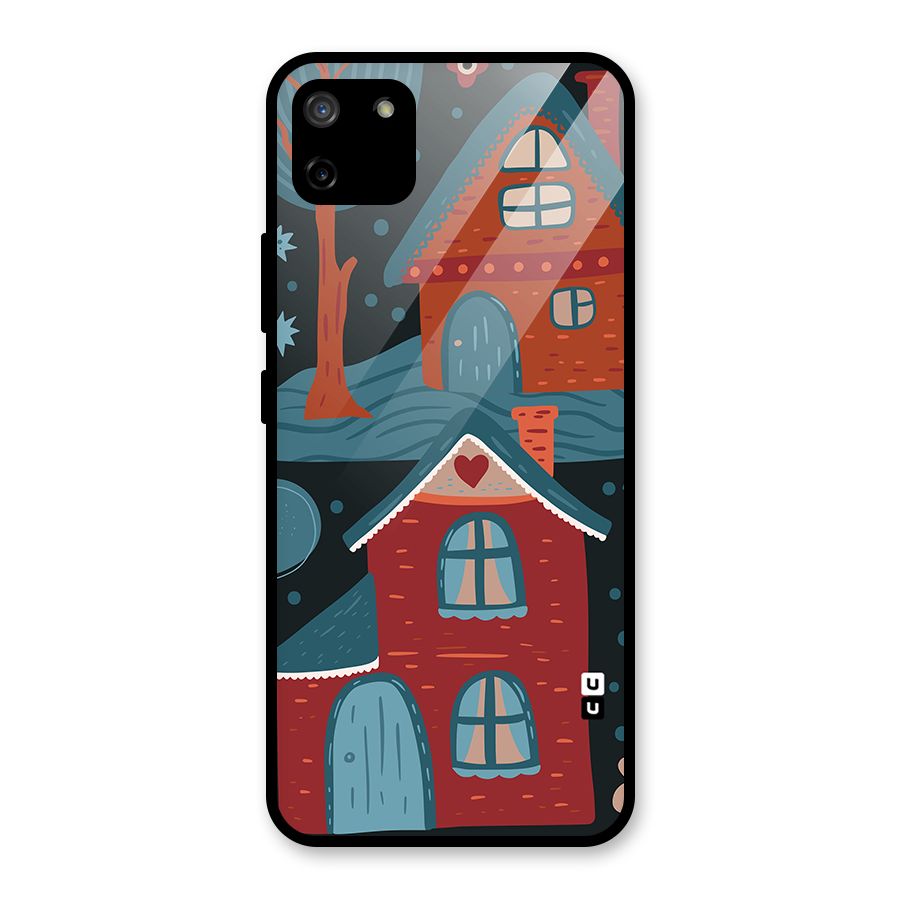 Nordic Arts Houses Glass Back Case for Realme C11