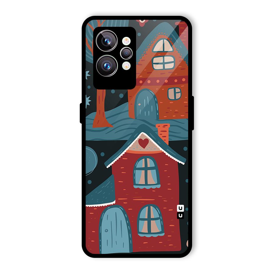 Nordic Arts Houses Glass Back Case for Realme GT2 Pro